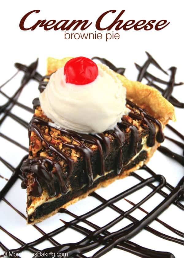 Cream Cheese Brownie Pie