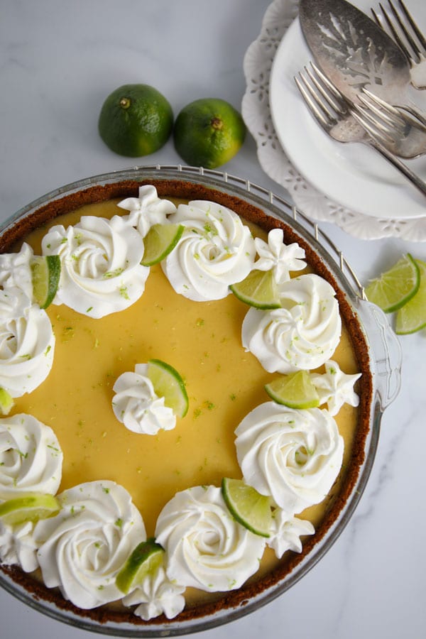 Classic Key Lime Pie with Whipped Cream