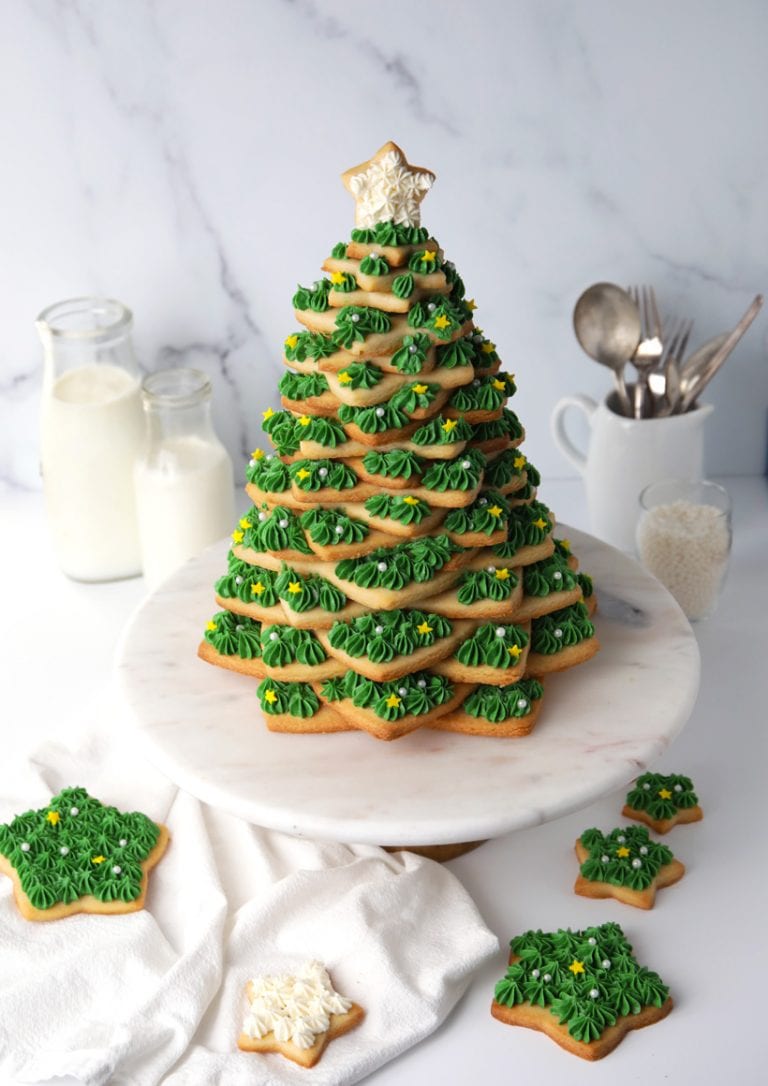 How to Make a Christmas Cookie Tree - Mom Loves Baking
