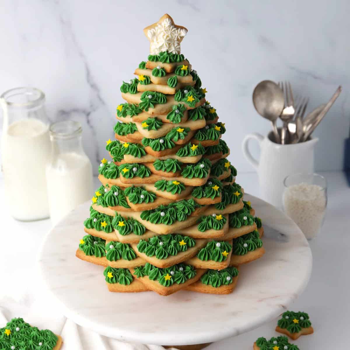 How to Make a Christmas Tree Cookie Set