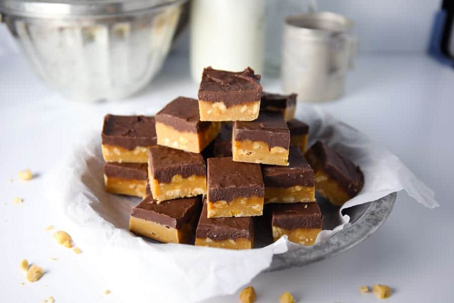 No bake Easy homemade peanut butter chocolate fudge recipe