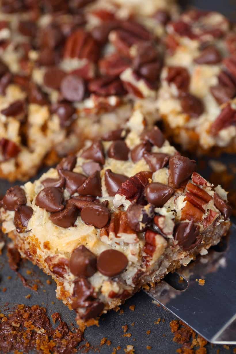 The best Seven 7 Layer Magic Cookie Bars Recipe