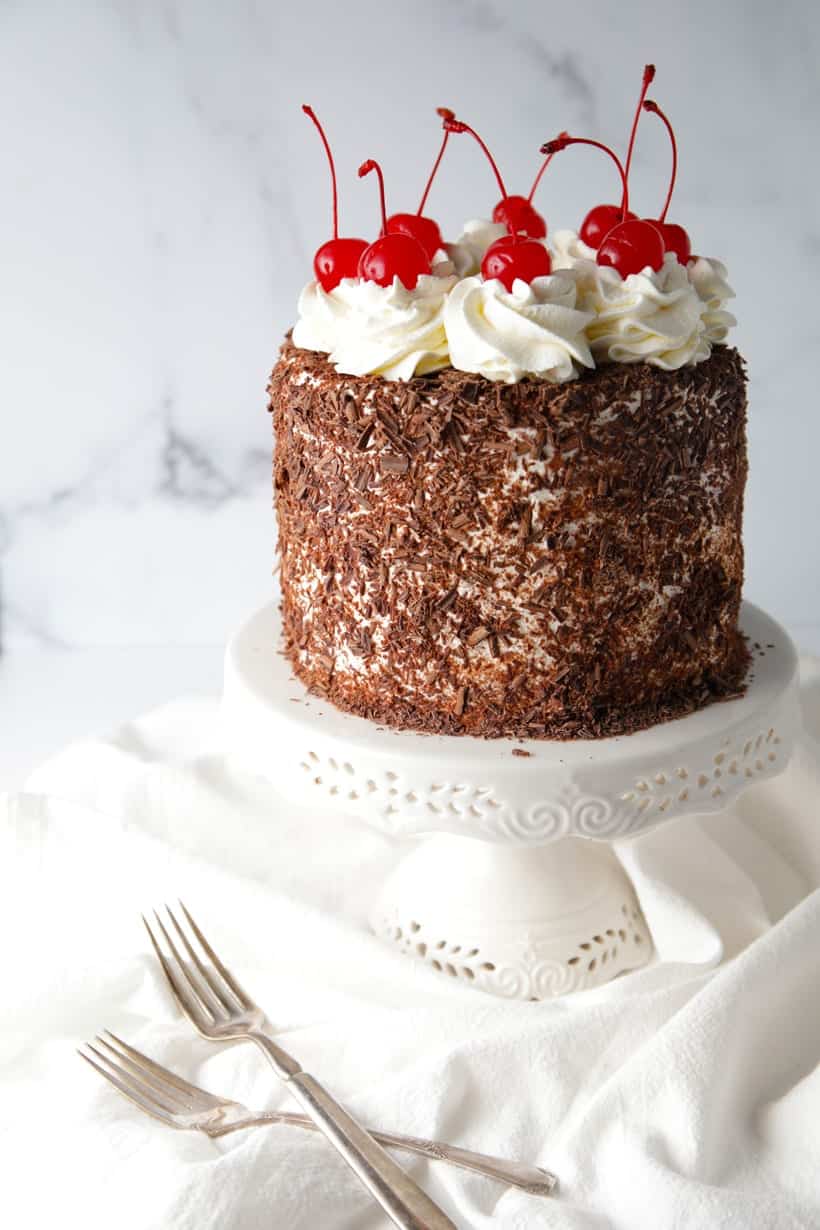 Mom's Black Forest Cake - Mom Loves Baking