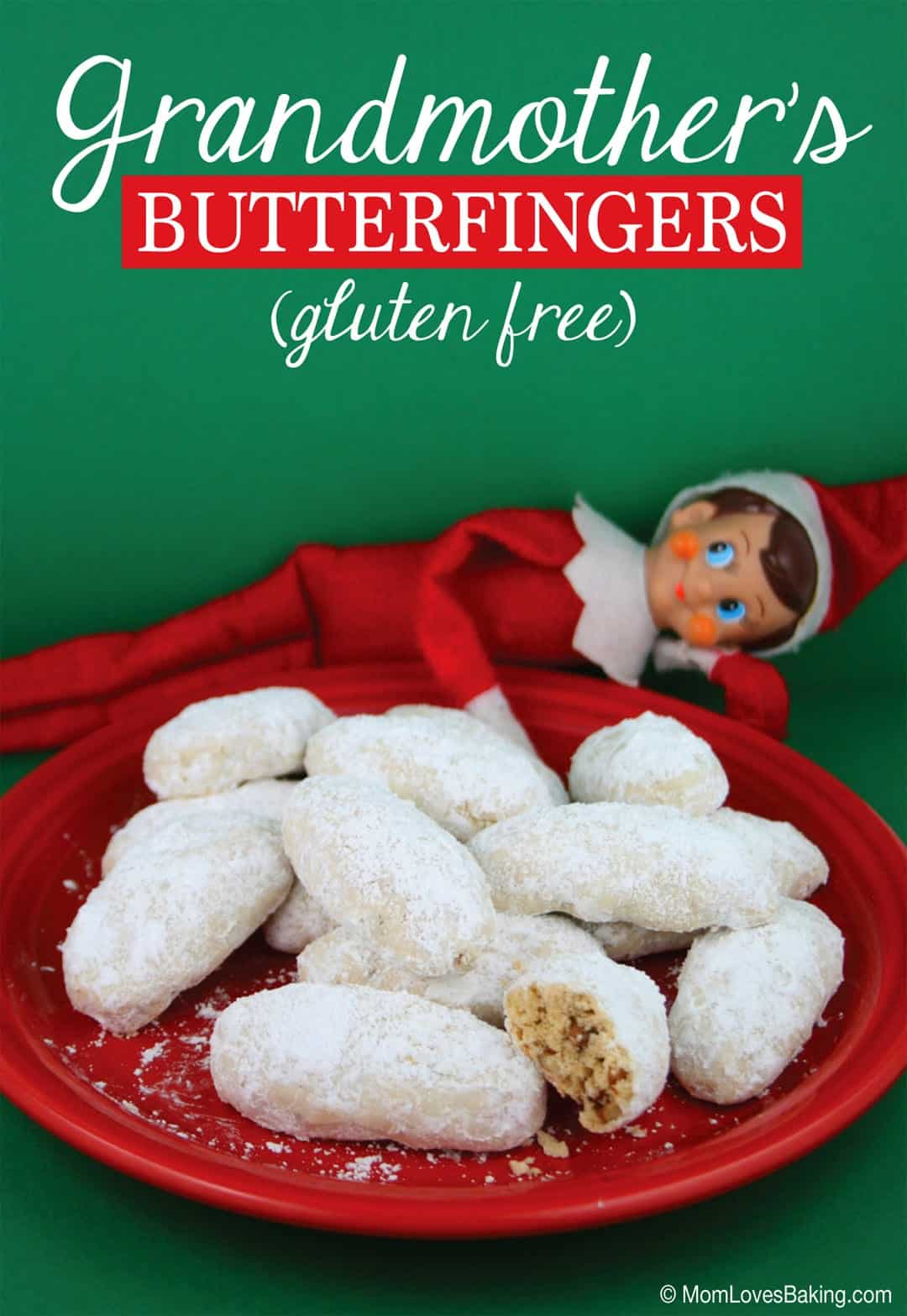 Grandmother's butterfingers cookie recipe like Russian tea cakes or cookies