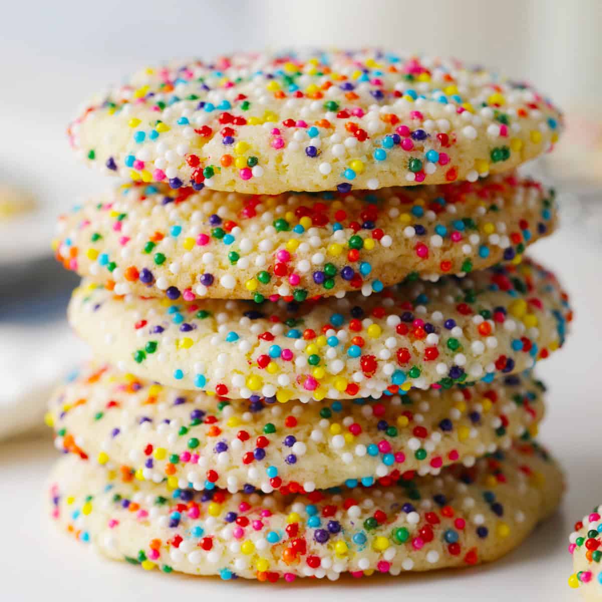 Copycat Publix Sprinkles Sugar Cookies - Mom Loves Baking