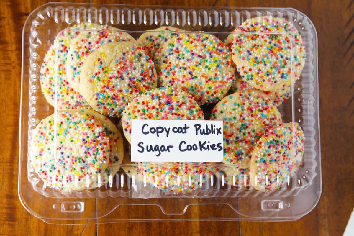 Easy recipe for Copycat Publix sprinkles sugar cookies