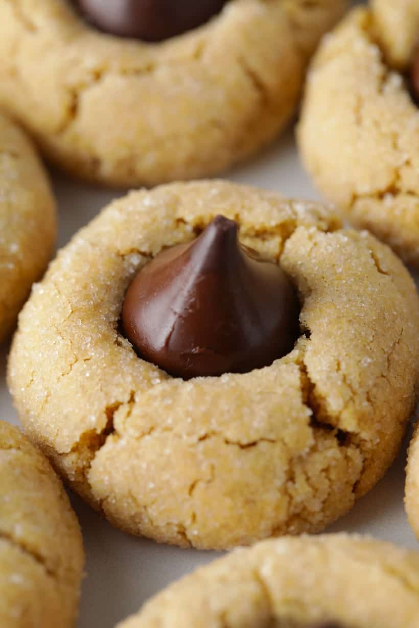 Peanut butter blossoms cookie recipe gluten free with chocolate kisses