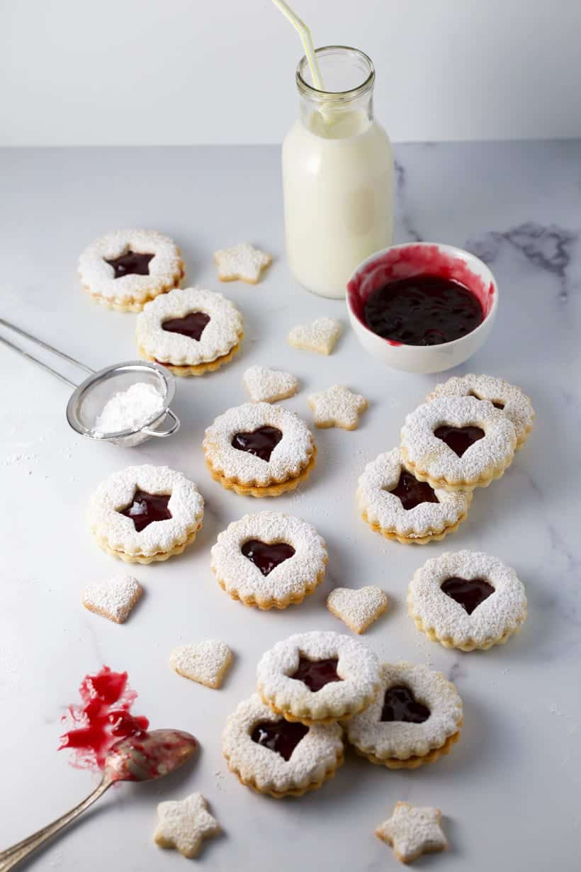 Gluten free linzer cookies christmas cookie swap cookies