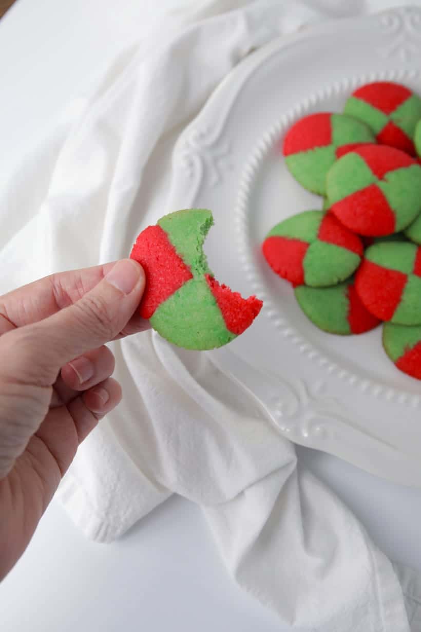 Christmas checkerboard cookies recipe