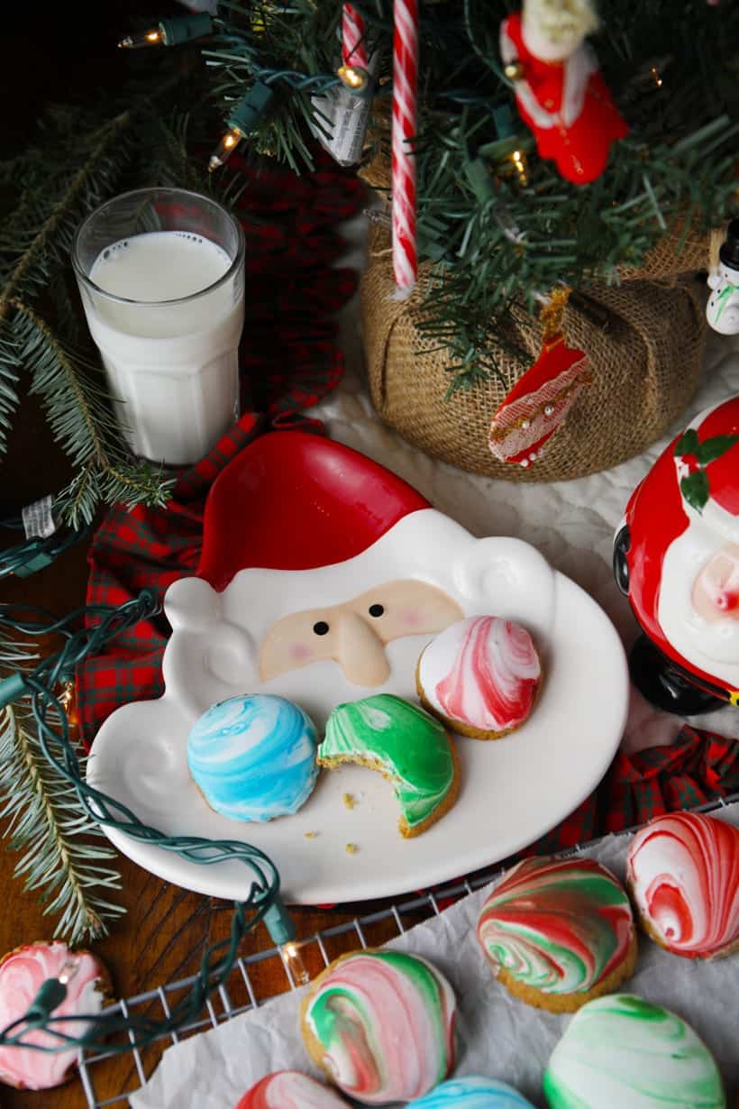 Santa will love these royal icing gingerbread cookies