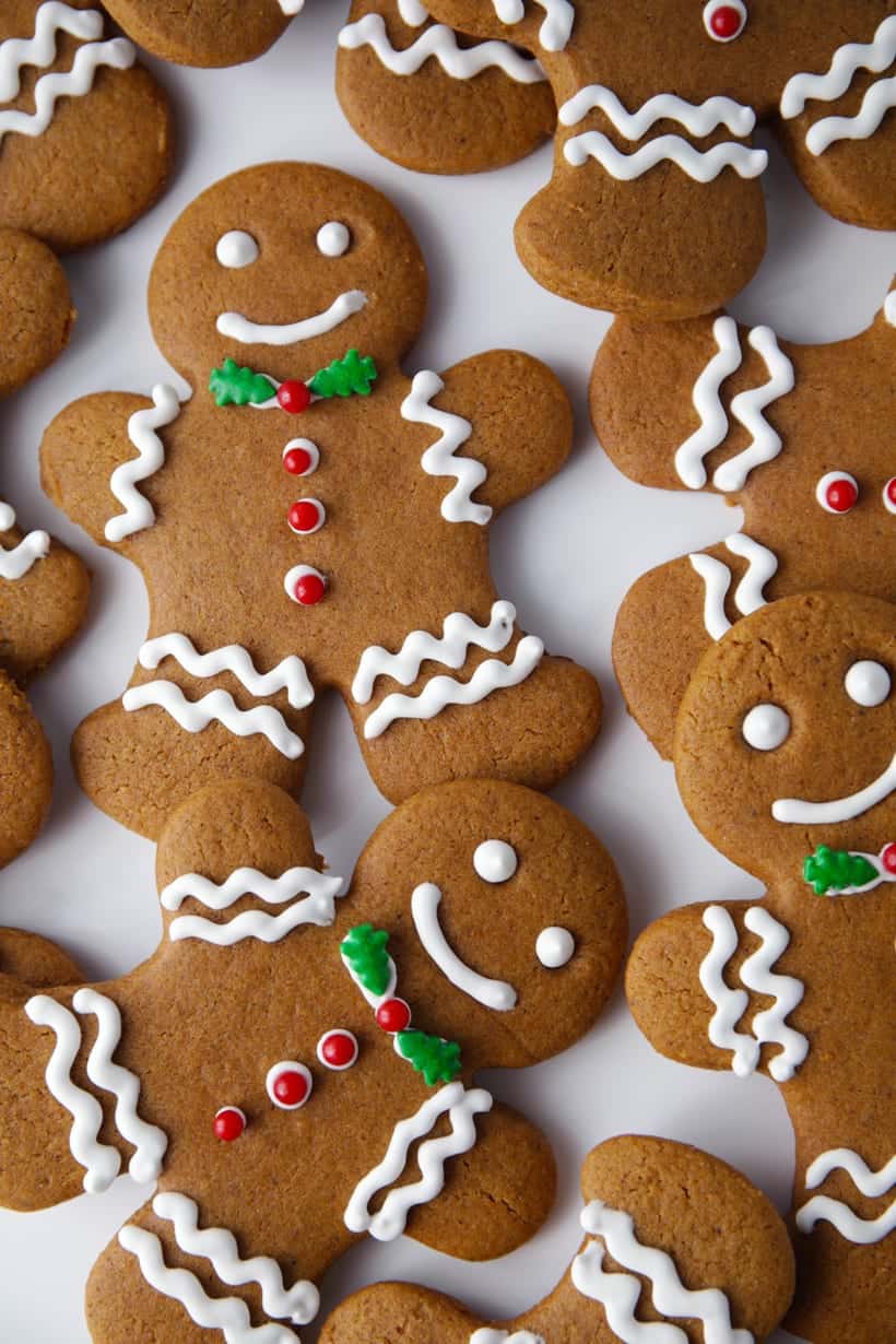 Best ever gingerbread cookies with royal icing