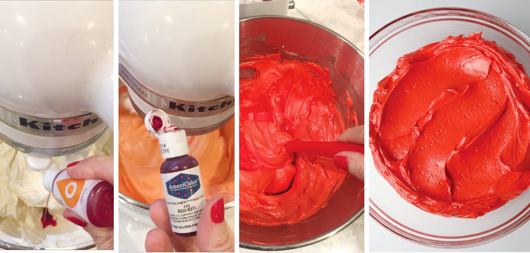 How to make red buttercream frosting