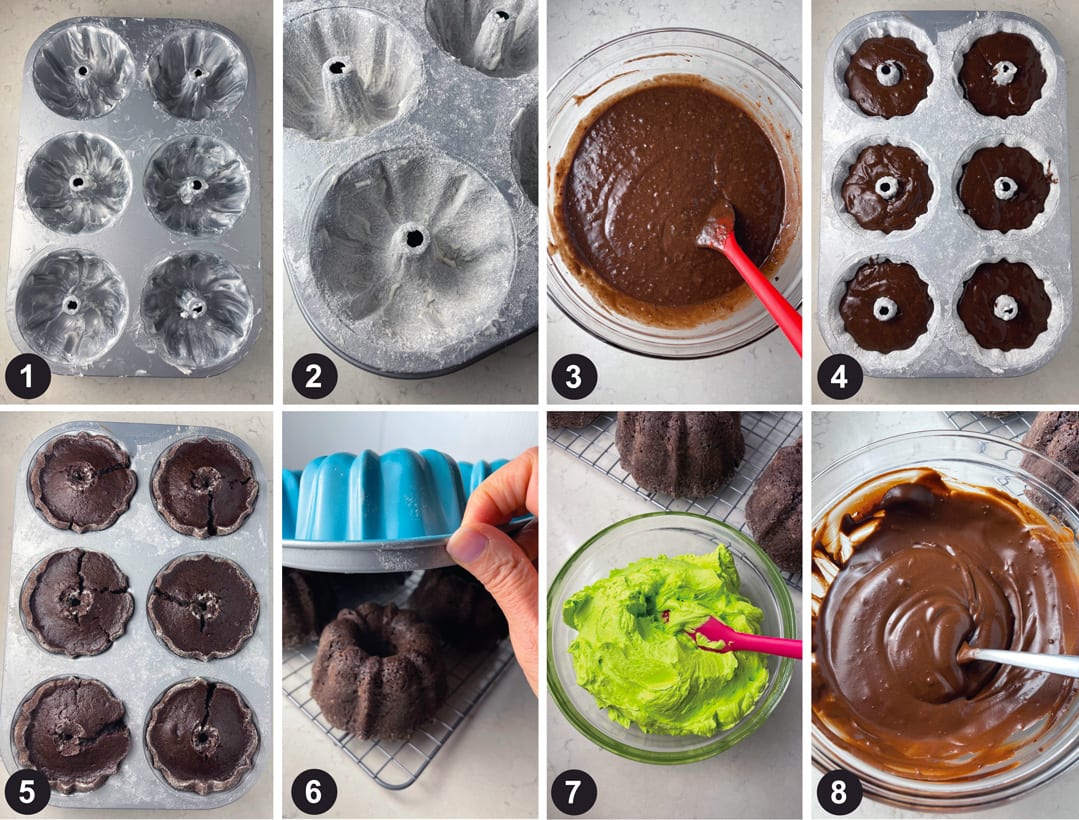 How to make mini bundt cakes for Easter