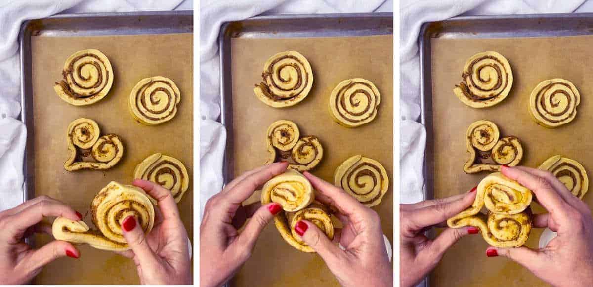 How to make heart shaped cinnamon rolls