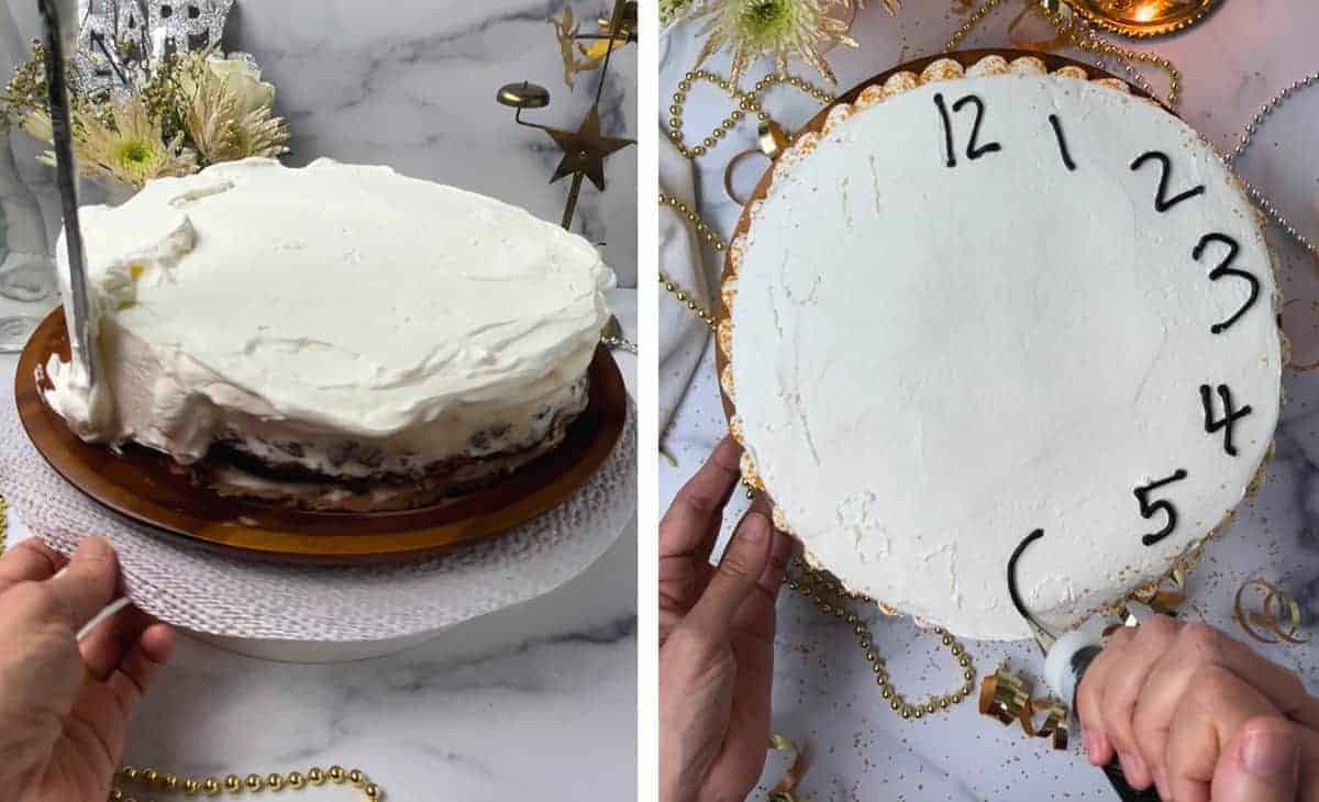 Ice cream cake for new years eve