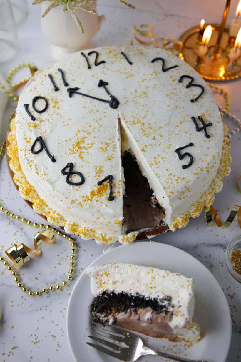 New years ice cream cake