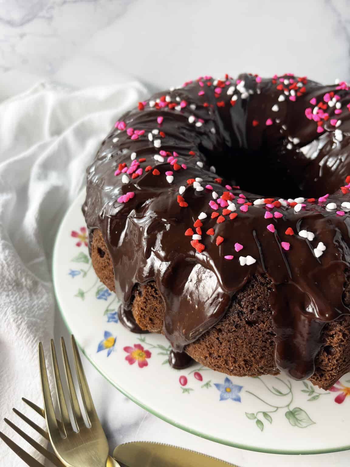 Double Chocolate Chip Bundt Cake Mom Loves Baking