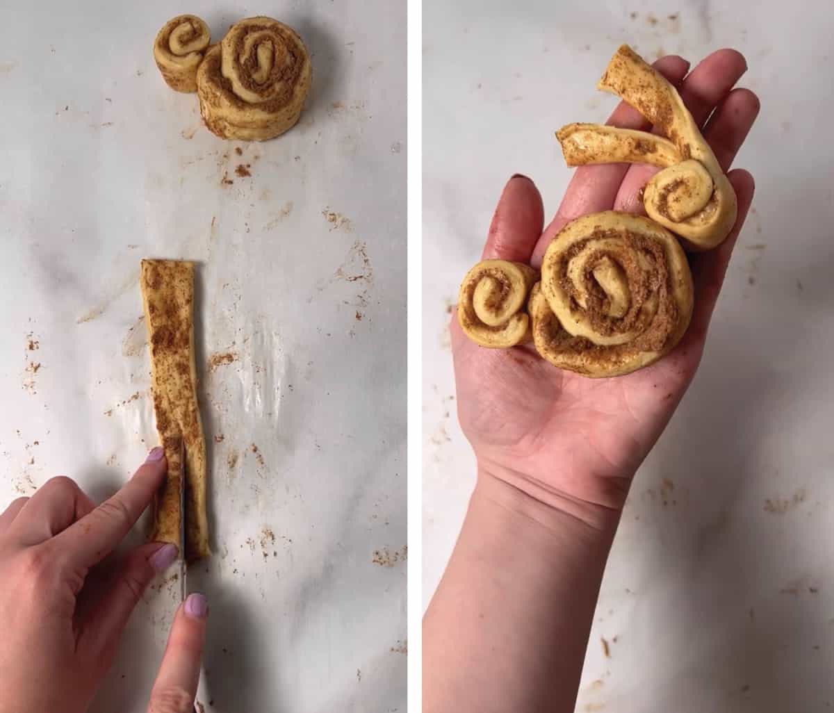 How to make bunny cinnamon rolls.