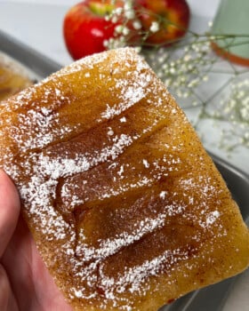 Homemade apple turnover recipe finished product.