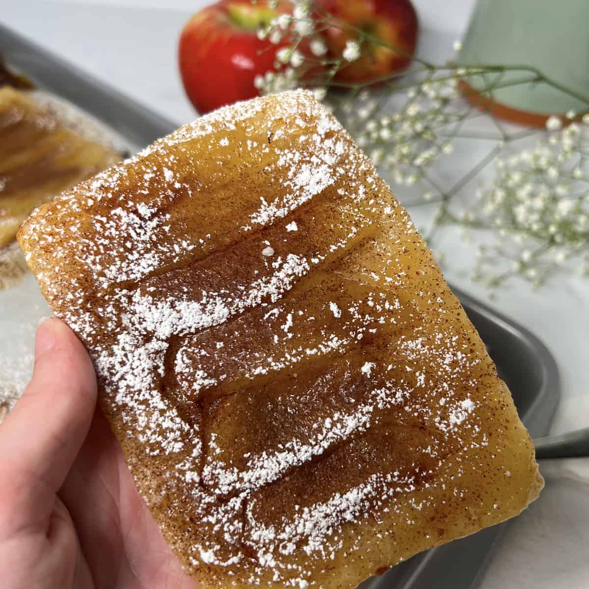 Homemade apple turnover recipe finished product.