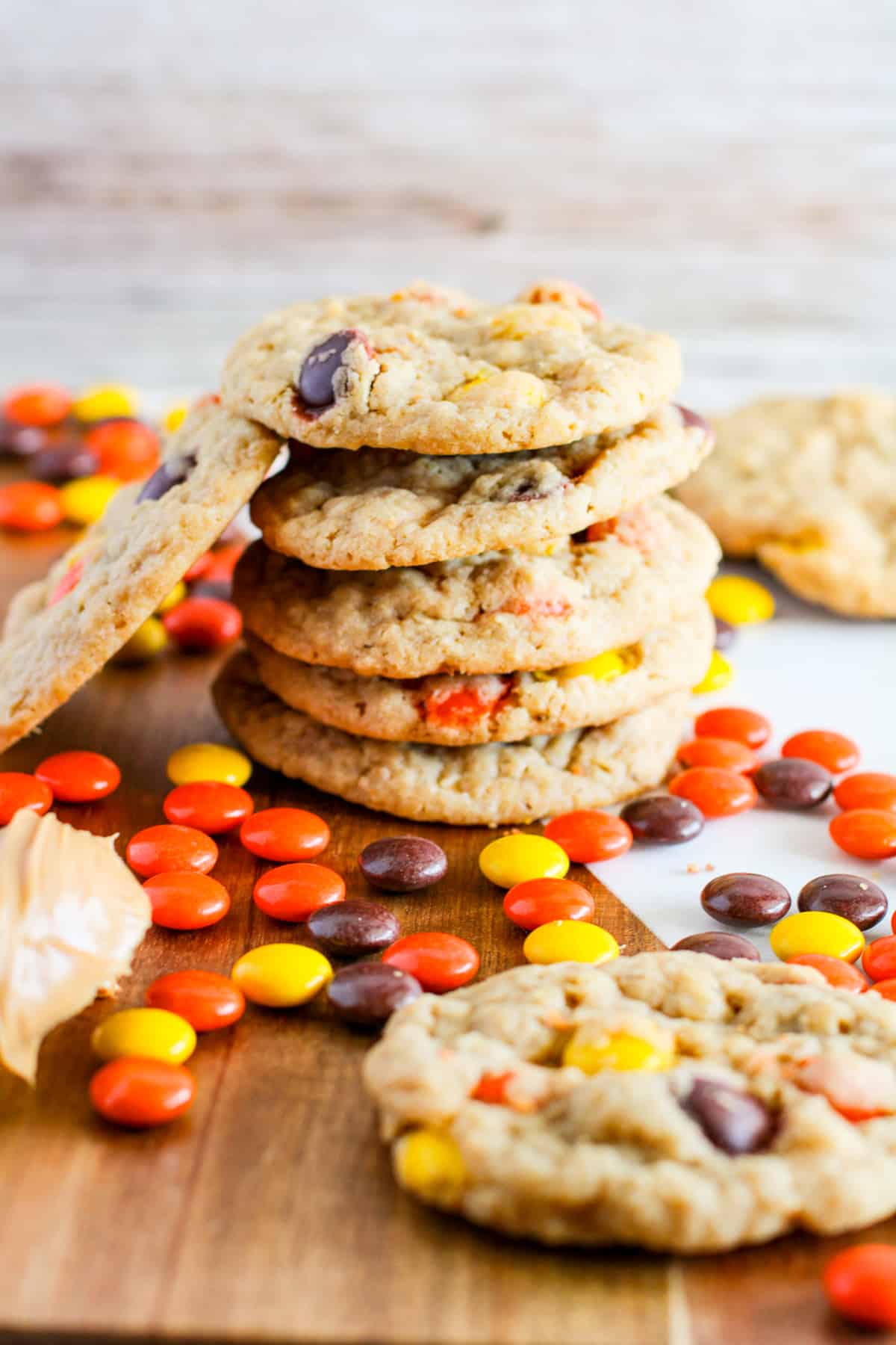 Stack of Reese cookies