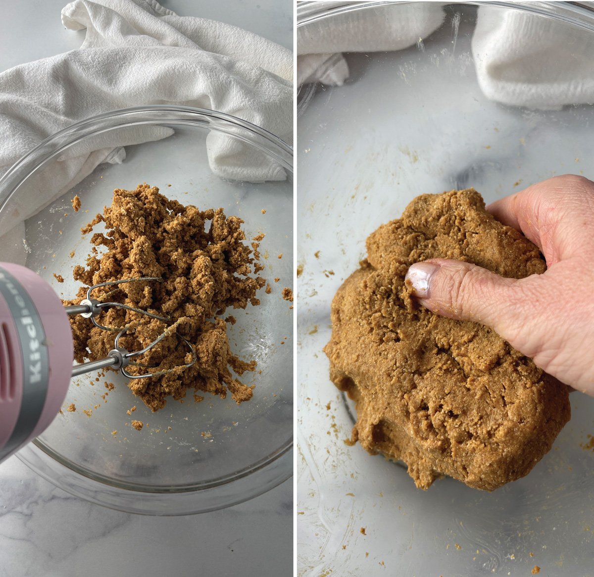 Making peanut butter balls or buckeyes.