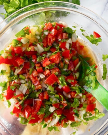 Easy homemade salsa.