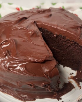 Delicious gluten free chocolate cake.