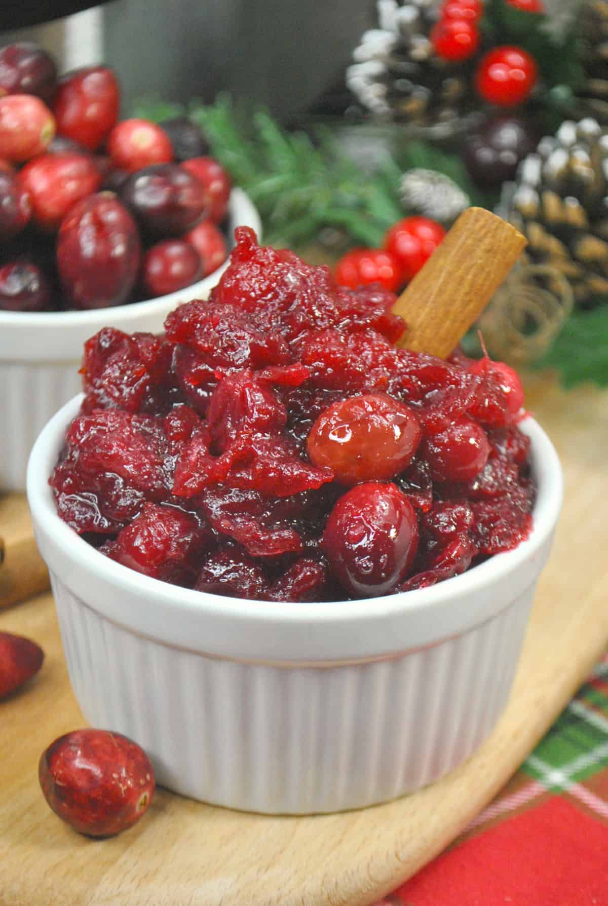 Homemade cranberry sauce recipe.