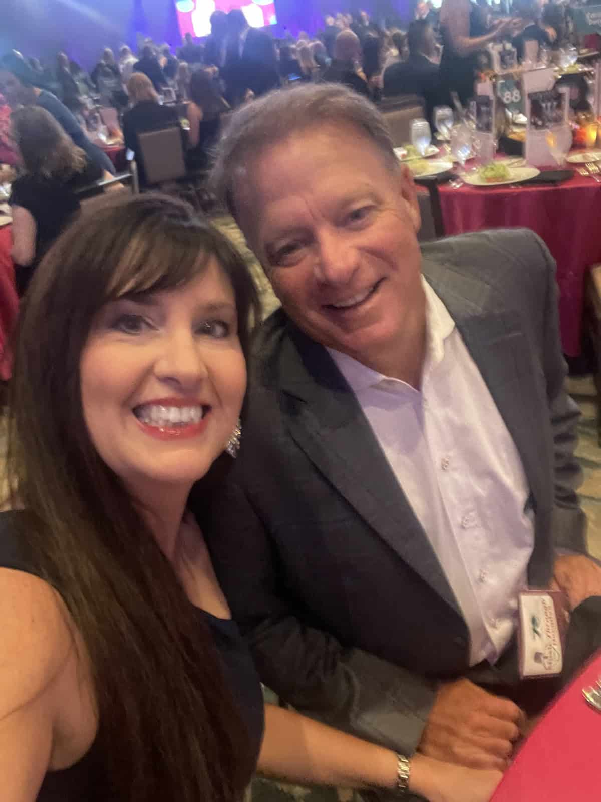 Mom Loves Baking and hubby Jay at ucp gala 2025.