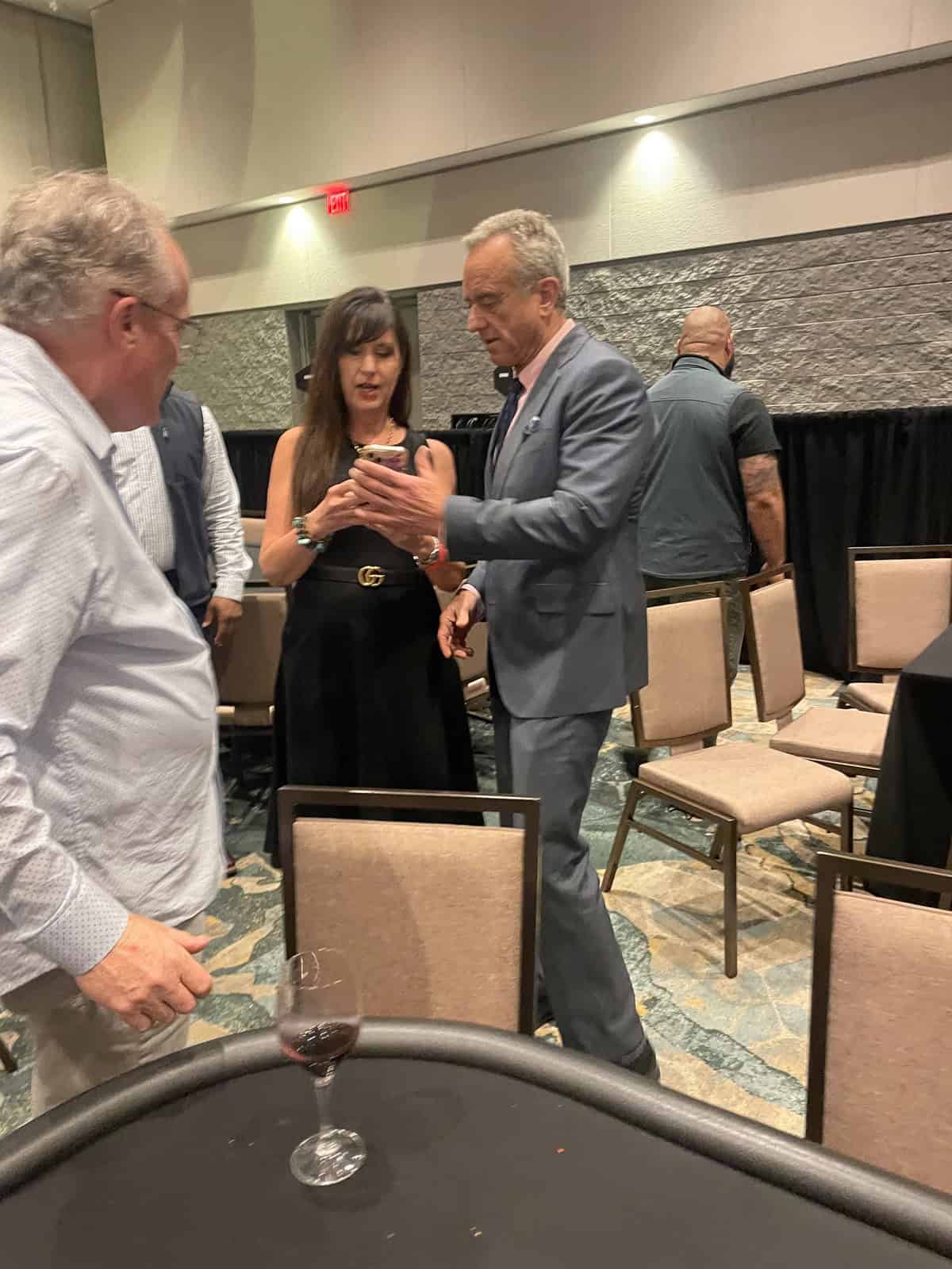 RFK Jr and mom loves baking taking a selfie at poker night at ucp gala 2025.