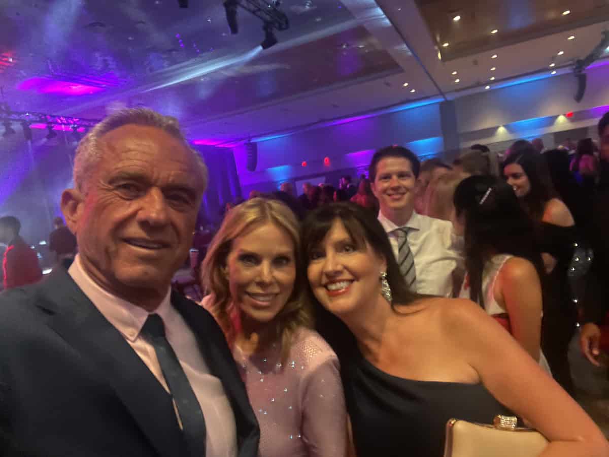 RFK Jr and wife cheryl hines with mom love baking lise ode at ucp gala in orlando fl 2025.