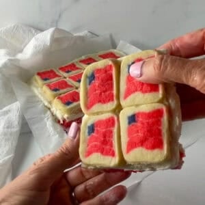 Pillsbury Flag Cookie Ice Cream Sandwiches.