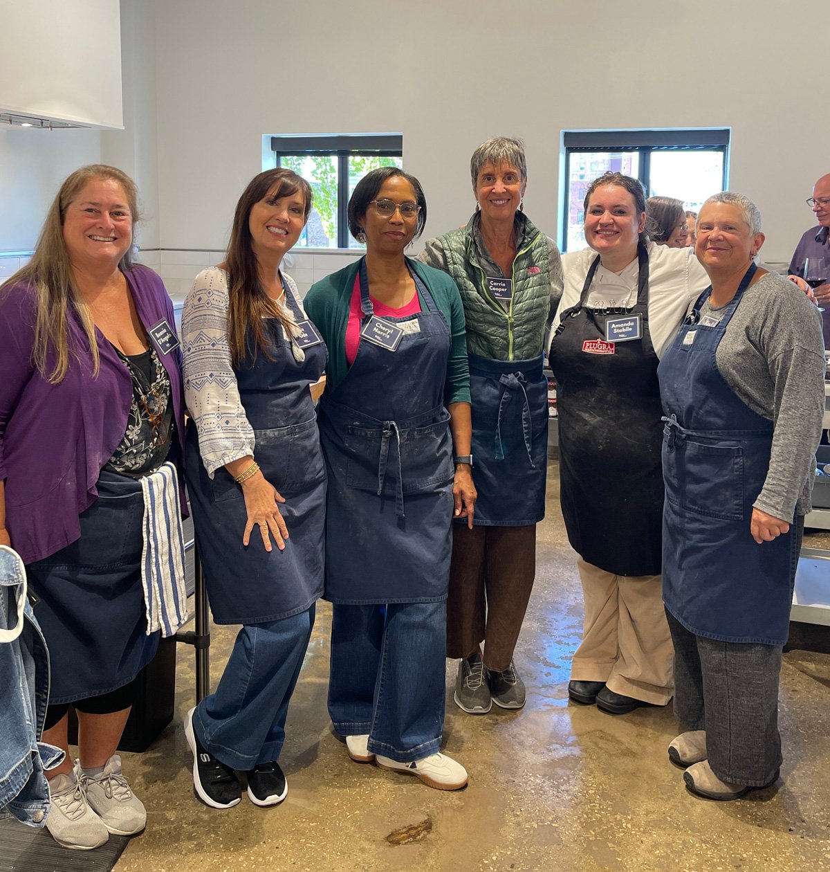 Baking retreat friends.