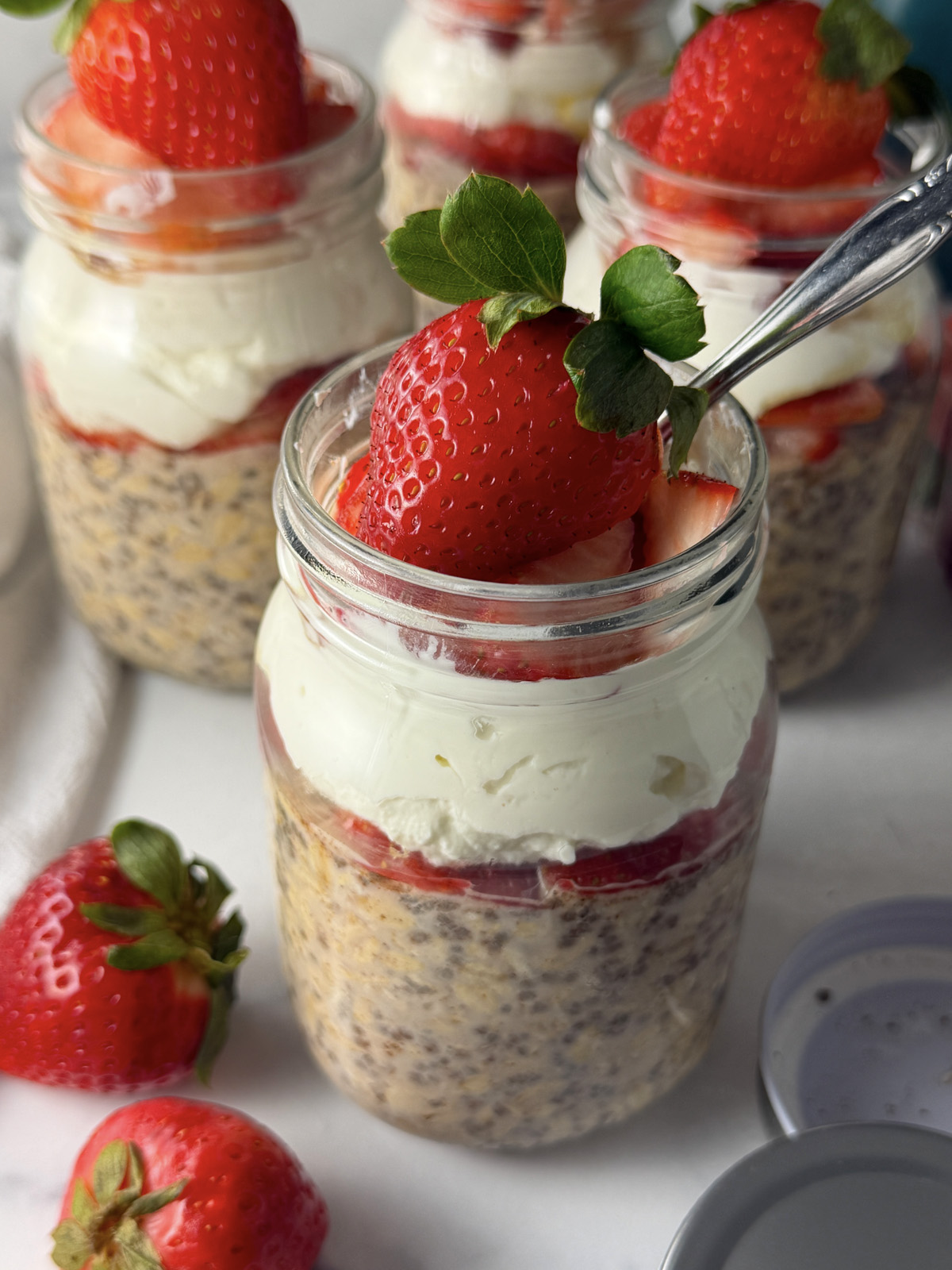 High Protein Overnight Oats With Berries Mom Loves Baking