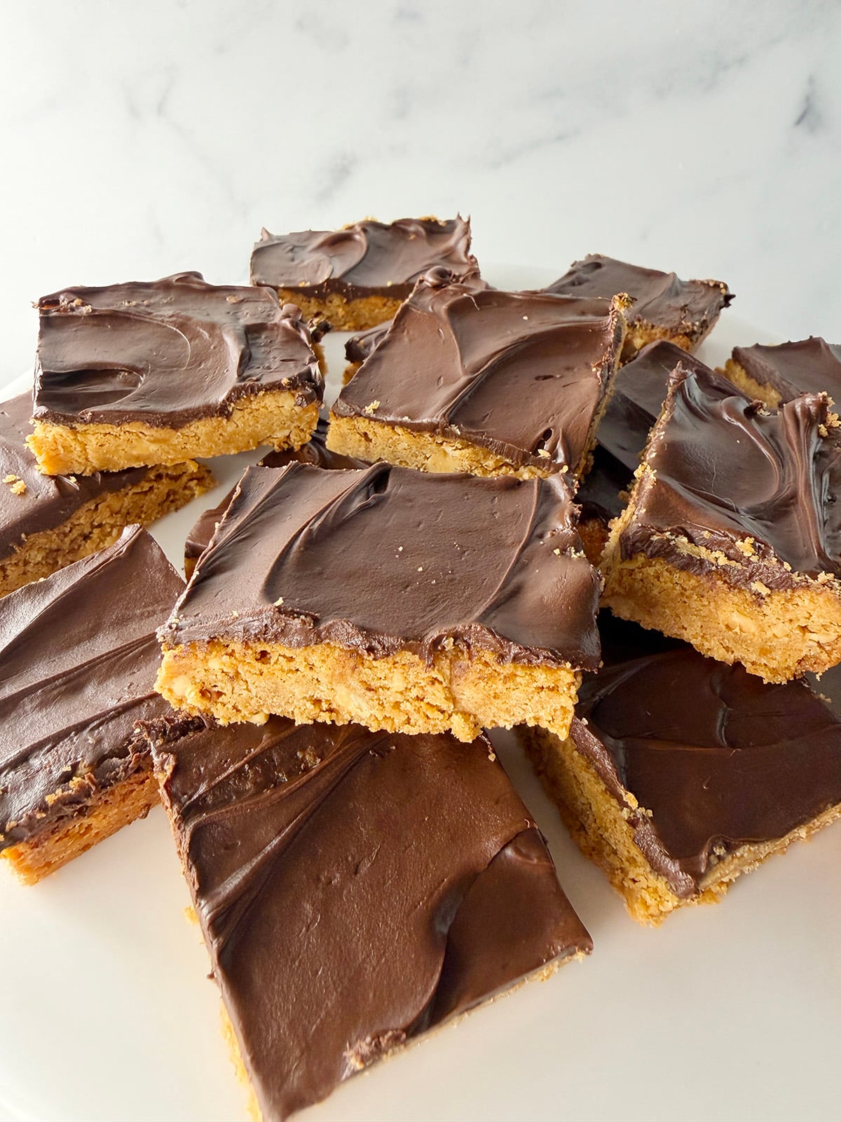 Yummy chocolate peanut butter bars from 1977.