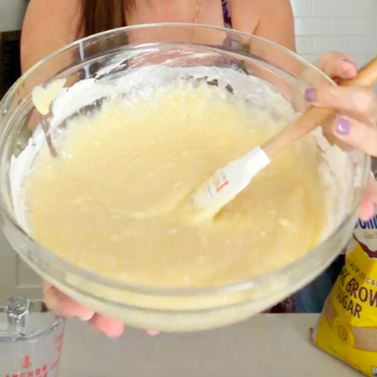 Batter in bowl.